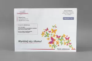 Koperty C5 z nadrukiem | Krótki bok | Pasek samoprzylepny | Recykling szary | 80 g/m2