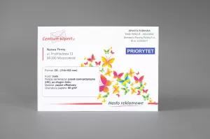 Koperty C6 z nadrukiem | Długi bok | Pasek samoprzylepny | Białe | 80 g/m2